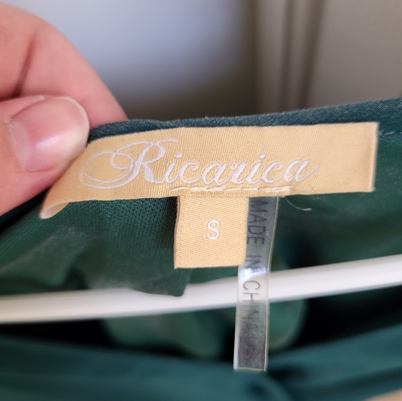 Pinkblush Green Chiffon Maternity Dress Size Small **See Description Details** - Picture 5 of 7